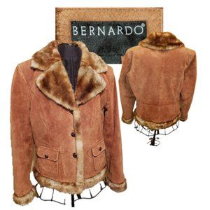 Bernardo Women Brown Leather Jacket